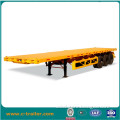 Tri-axle 20 feet 40 feet container plat form semi-trailer flat bed semi trailer